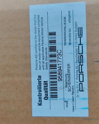 proiettore sx Porsche Cayenne a led 