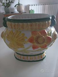 Vaso decorato a mano da arredo