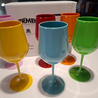 Set calici in plastica colorata Sermen