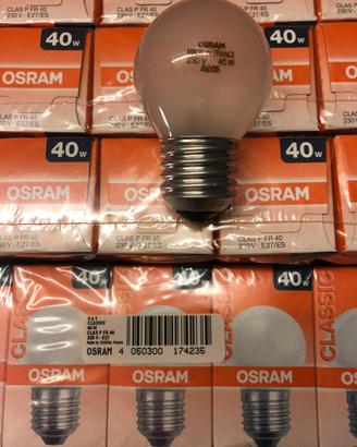 30pz lampadine sfera edison E27 40 watt Osram
