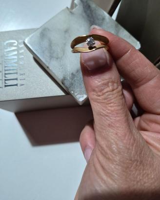Anello con diamante