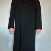Cappotto in puro cashmere lungo nero