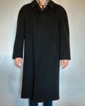Cappotto in puro cashmere lungo nero