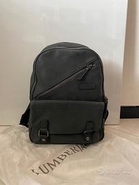 Zaino in vera pelle LUMBERJACK grigio