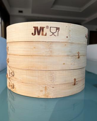 Vaporiera in bamboo