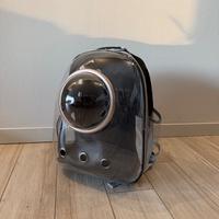 Zaino trasportino gatto trasparente