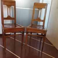 Coppia sedie liberty inizio '900