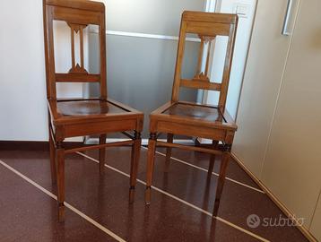 Coppia sedie liberty inizio '900
