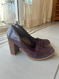 Mocassini con tacco Killah viola/prugna
