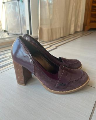 Mocassini con tacco Killah viola/prugna