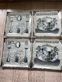 Piatti in vetro quadrati