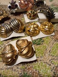 Orecchini ed anelli vintage