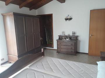 CAMERA COMPLETO in LEGNO MASSELLO ANTICATO