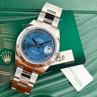 Rolex Datejust 41 Azzurro, Full set, si Permute