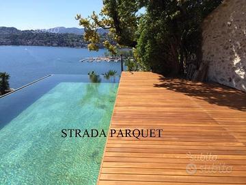Legno per esterni, terrazzi, bordi piscine,