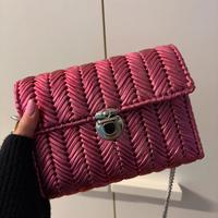Pochette rosa metalizzato fatta a mano