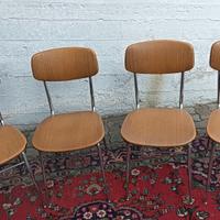 4 sedie modernariato 