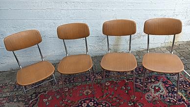 4 sedie modernariato 