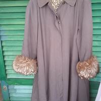 Cappotto donna con pelliccia sfoderabile interna t