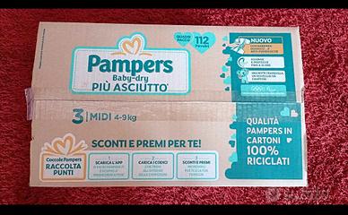 112 pannolini Pampers baby dry taglia 3