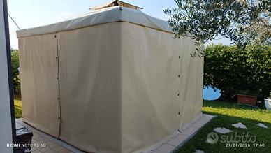 gazebo e copertura in pvc 3×3
