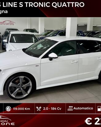 Audi A3 SPB 2.0 184cv quattro S tronic FINANZIABIL
