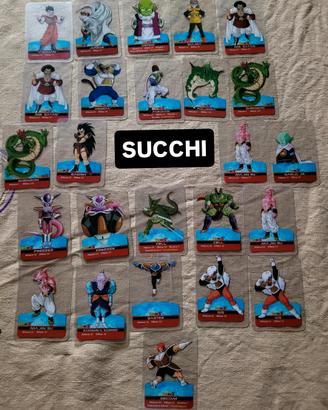 lotto lamincards dragonball succhi serie platino