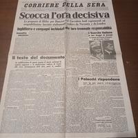 Lotto 2 Giornali Storici 1939 - Inizio II Guerra 