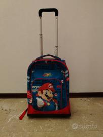 Zaino scuola trolley di Super Mario
