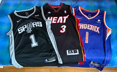 Tris NBA jersey - Wade, Booker, Wembanyama