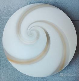Plafoniera/applique swirl anni 70