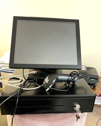POS Touch Retail CD82+completo di Scanner e casset