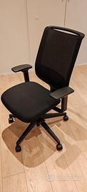 Sedia da ufficio Steelcase Reply Air nera
