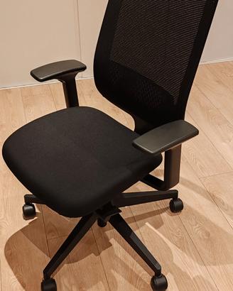 Sedia da ufficio Steelcase Reply Air nera