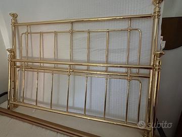 Letto  matrimoniale ottone Bontempi