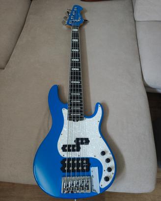 EMG+Harley Benton Enhanced MP-5 BLUE LAKE PLACID