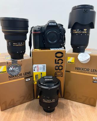 Nikon D850 + 14-24/2.8 + 24-70/2.8 + 28-300/3.5