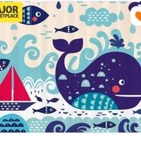 Tenda da doccia in tessuto 