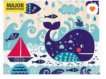 Tenda da doccia in tessuto 