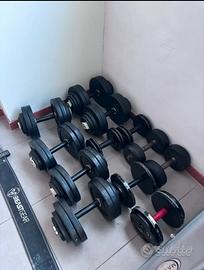 Manubri palestra misti 1,5€/ kg