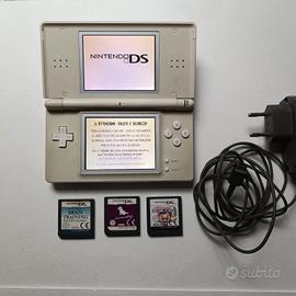 Nintendo DS Lite Bianco + 3 Giochi + Caricatore 