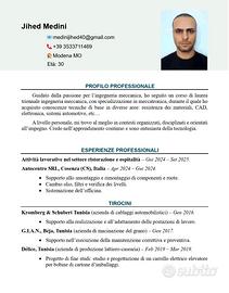 Operaio / Tecnico Junior / Tecnico apprendista