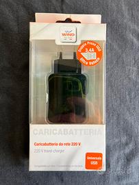 Caricatore 2 entrate 3.4ah usb carica veloce nuovo