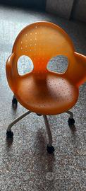 Sedia con rotelle