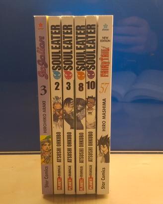 Jojolion 3, Soul Eater 2, 3, 8, 10 e Fairy Tale 5