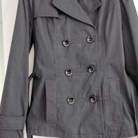 Trench donna nero corto EX-J
