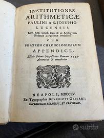 Libro antico institutiones arithmeticae