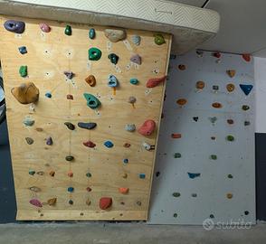 Parete d'arrampicata indoor