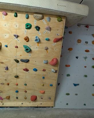 Parete d'arrampicata indoor