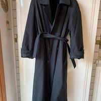 Cappotto da donna nero con pelliccia
